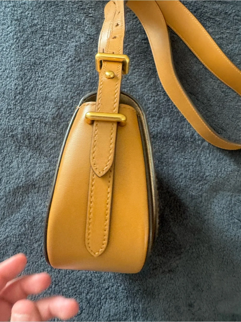 Polo Ralph Lauren ID mini saddle crossbody bag